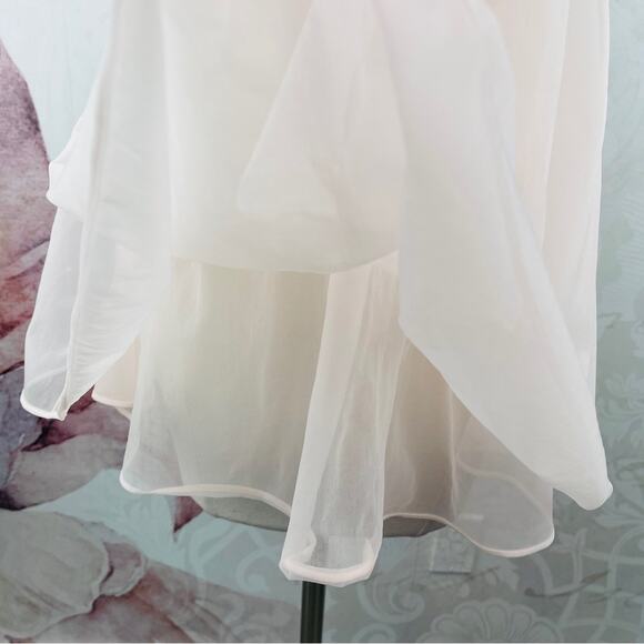 Vintage Negligee Nighty Sheer Soft Pink with Off White Lace - Picture 4 of 12